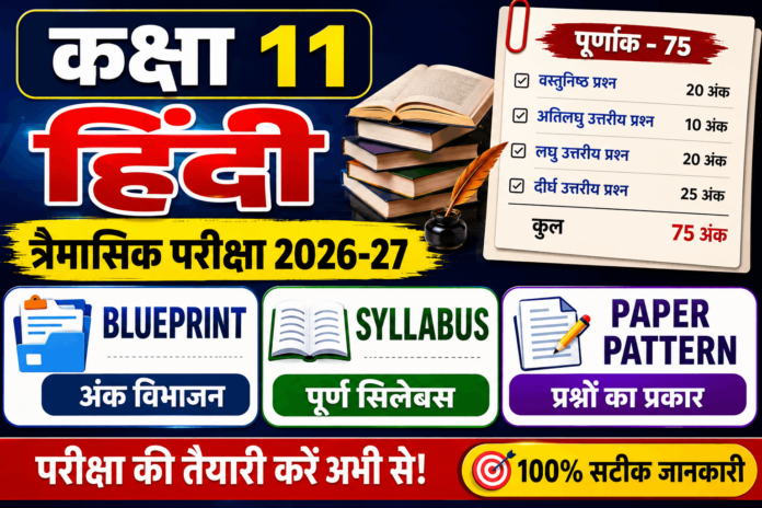 Class 11 hindi trimasik paper 2026